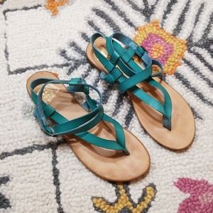 Urban Outfitters Strappy Boho Turquoise Sandals